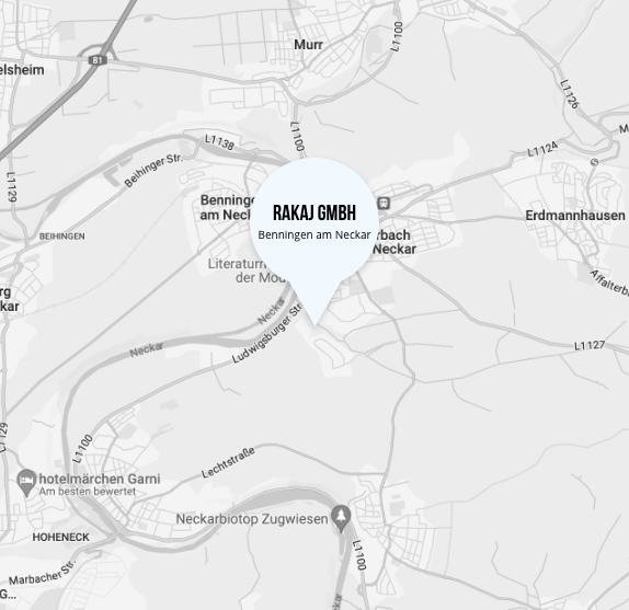 Standort Stuckateurbetrieb Rakaj in Benningen am Neckar